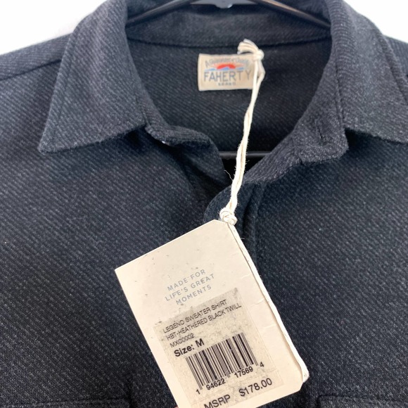 Faherty Black Casual Button Down Shirt - Picture 5 of 7